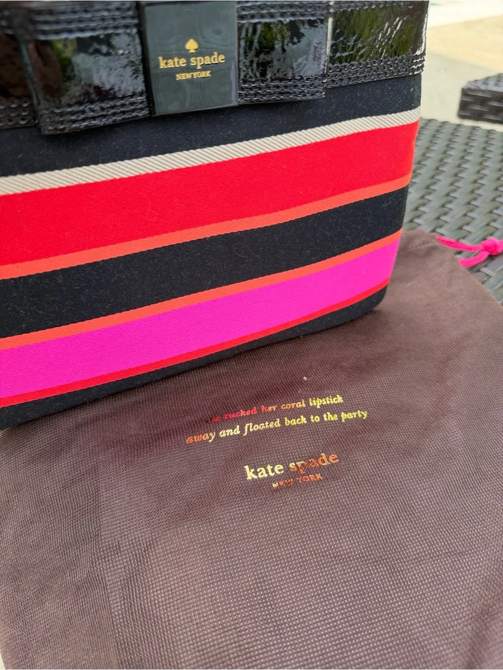 Kate Spade Primrose Hill Stripe Arica Crossbody Shoulder Bag NWT